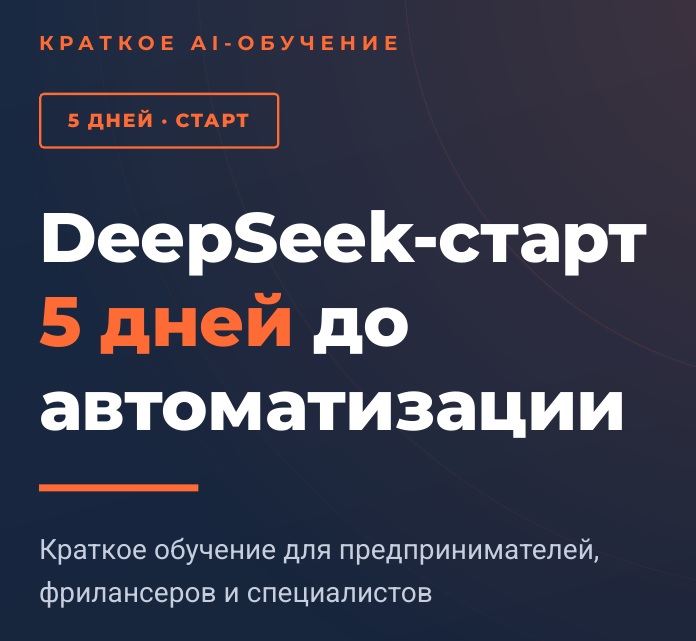 DeepSeek-старт